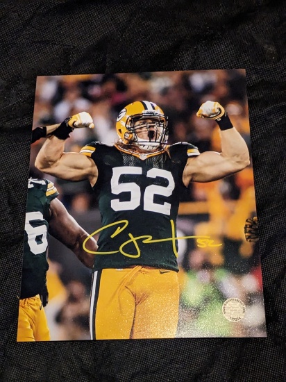 Clay Matthews III Signed 8x10 Photo with coa