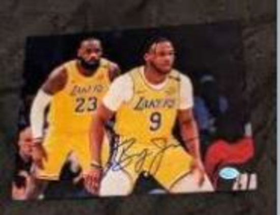 Bronny James autographed 8x10 photo with coa