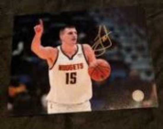 Nikola Jokic Signed 8x10 Photo with coa