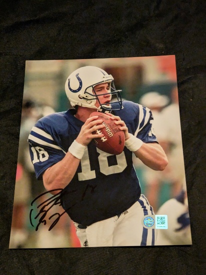 Peyton Manning autographed 8x10 photo with coa