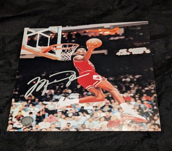 Michael Jordan autographed 8x10 photo with coa