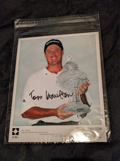 Todd Hamilton Signed Autographed 8x10 Photograph with coa