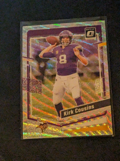 Kirk Cousins 255/300 2023 Donruss Optic Wave insert