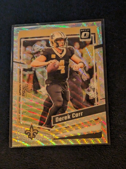 Derek Carr 111/300 2023 Donruss Optic Wave insert