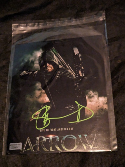 Stephen Amell autographed 8x10 photo with coax7