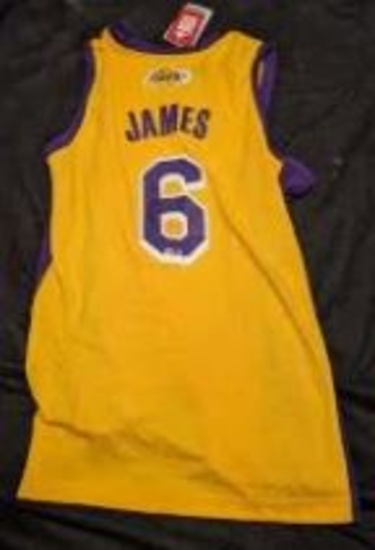 LEbron James Autographed jersey with coa