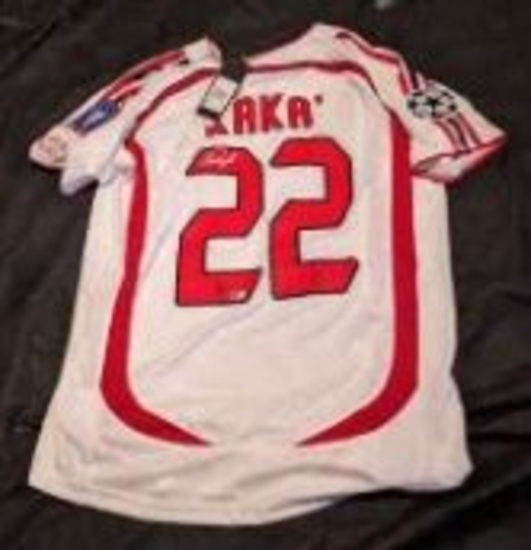 Ricardo Kaka Autographed Soccer/ Futbol Jersey with coa