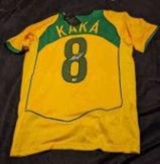 Ricardo Kaka Autographed Soccer/ Futbol Jersey with coa