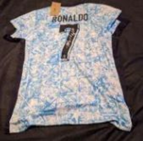 Cristiano Ronaldo Autographed Soccer/ Futbol Jersey with coa