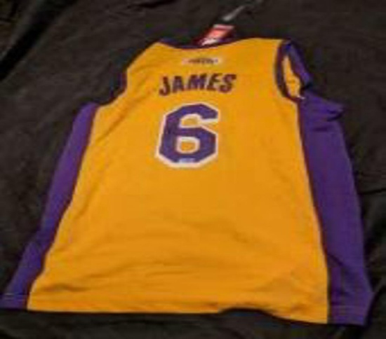 Lebron James autographed jersey with coa