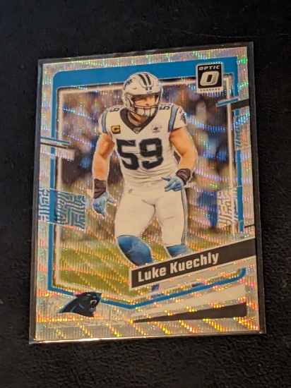 Luke Kuechly 038/300 2023 Donruss Optic Wave insert