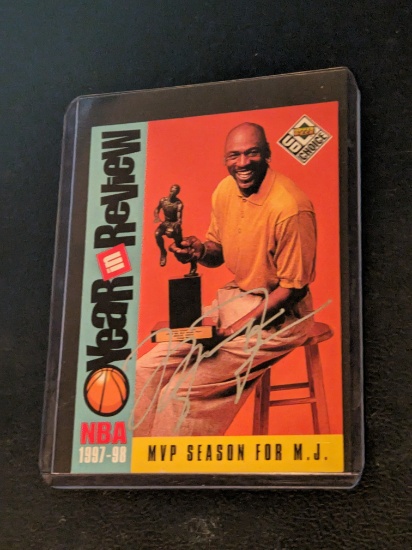Michael Jordan autographed card w/coa