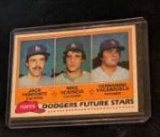 1981 Topps #302 Jack Perconte/Mike Scioscia/Fernando Valenzuela