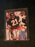 Deion Sanders autographed card w/coa