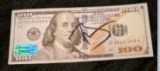 Johny Depp Autographed Movie $100 replica Bill with coa