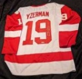 Steve Yzerman autographed jersey with coa