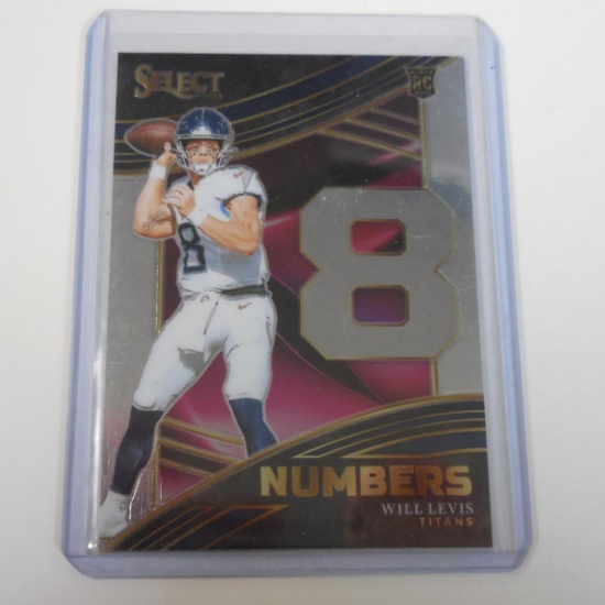 2023 SELECT WILL LEVIS NUMBERS ROOKIE CARD