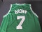 CELTICS JAYLEN BROWN SIGNED BASKETBALL JERSEY COA