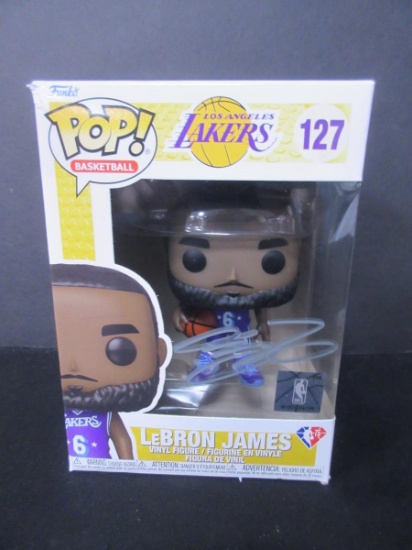 Lebron James Signed Lakers NBA Funko Pop W/Coa