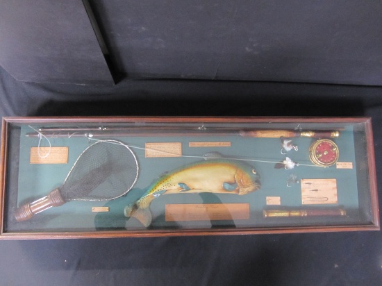 SHADOWBOX (13X41.5) RAINBOW TROUT DISPLAY