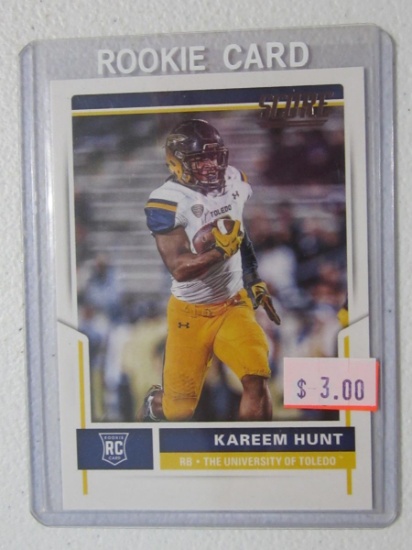 2017 SCORE KAREEM HUNT RC TOLEDO