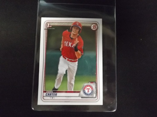 2020 BOWMAN DRAFT EVAN CARTER 1ST RC