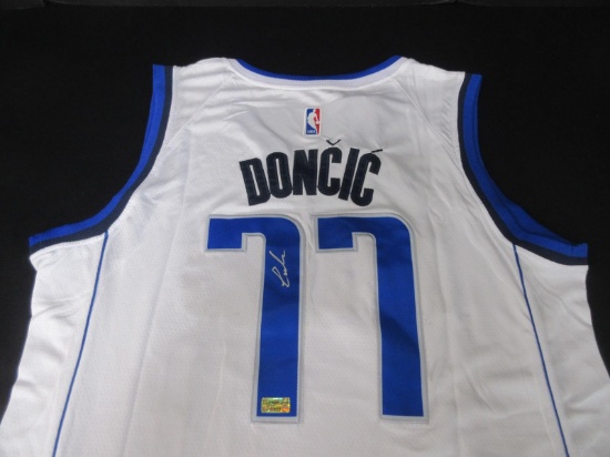 Luka Doncic Signed White Dallas Jersey W/Coa