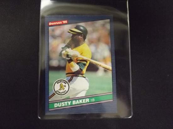 1986 DONRUSS DUSTY BAKER ATHLETICS