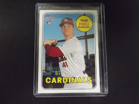 2018 TOPPS HERITAGE TYLER O'NEILL ROOKIE CARD