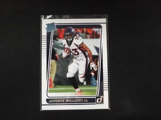 2021 DONRUSS JAVONTE WILLIAMS RATED RC