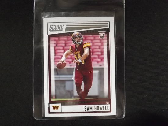 2022 SCORE SAM HOWELL ROOKIE CARD