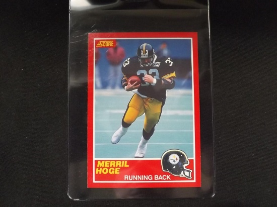 1989 SCORE MERRIL HOGE STEELERS