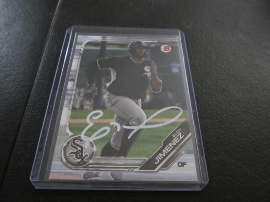 Eloy Jimenez Signed Trading Card FSG COA
