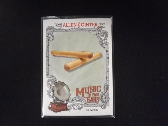 2023 TOPPS ALLEN GINTER CLAVES MUSIC TO EARS