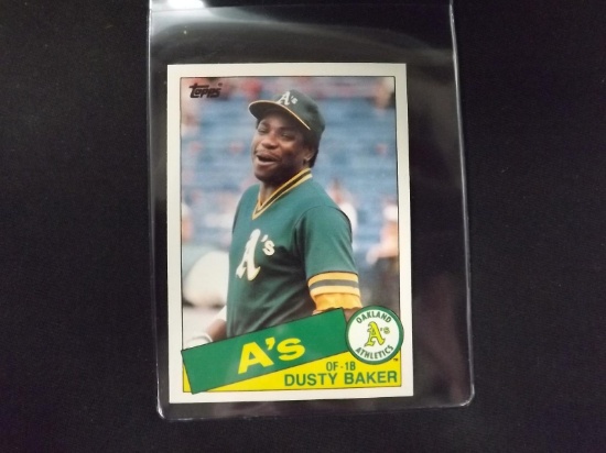 1985 TOPPS TRADED DUSTY BAKER ATHLETICS