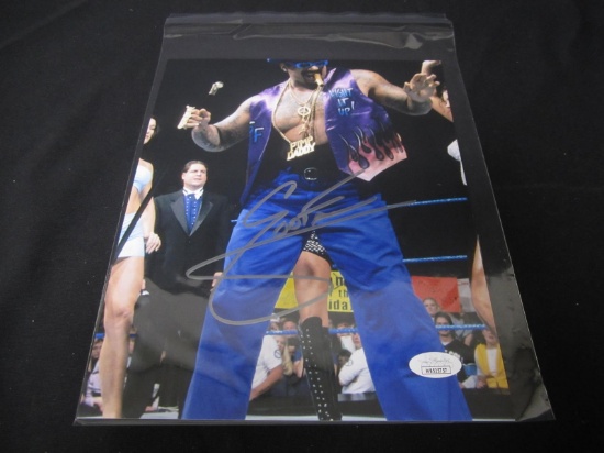 WWF THE GODFATHER SIGNED 8X10 PHOTO JSA