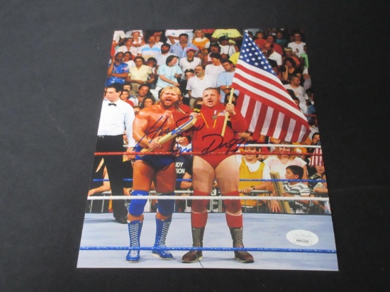 Hacksaw Jim Duggan Signed 8x10 Photo JSA