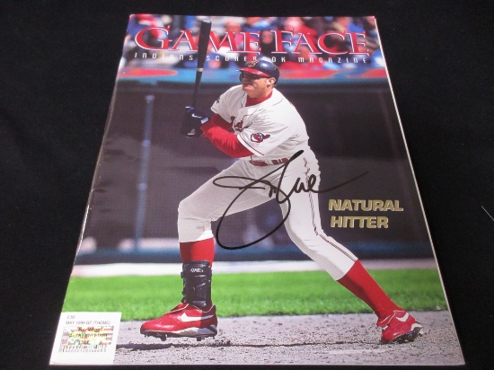 Jim Thome signed magazine COA