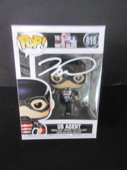 Wyatt Russell Signed US Agent Funko Pop W/Coa