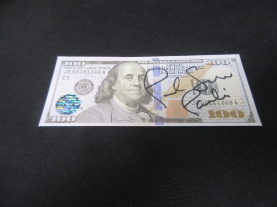 PAUL SORVINO SIGNED $100 NOVELTY NOTE COA