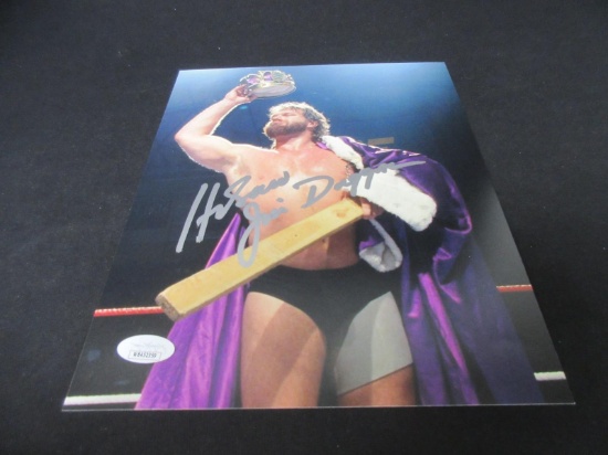 HACKSAW JIM DUGGAN SIGNED 8X10 PHOTO JSA