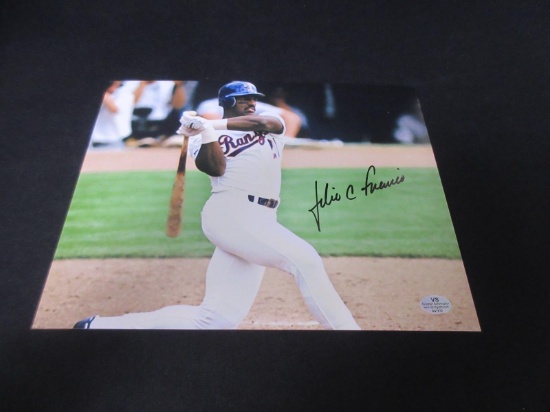 JULIO FRANCO SIGNED 8X10 PHOTO RANGERS COA