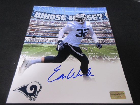 ERIC WEDDLE SIGNED 8X10 PHOTO RAMS COA