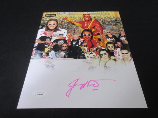 JIMMY HART SIGNED 8X10 PHOTO WWF JSA COA