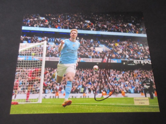 Kevin De Bruyne Signed 8x10 Photo EUA COA