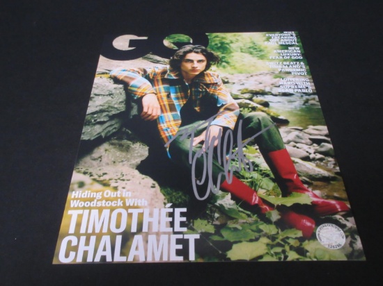 Timothee Chalamet signed 8x10 Photo w/coa