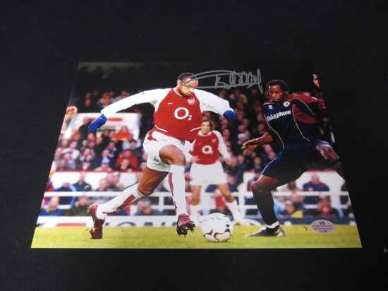 Thierry Henry Signed 8x10 Photo VSA COA