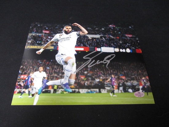 Karim Benzema Signed 8x10 Photo VSA COA