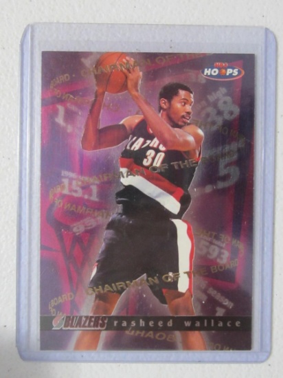 1997-98 NBA HOOPS RASHEED WALLACE CHAIRMAN