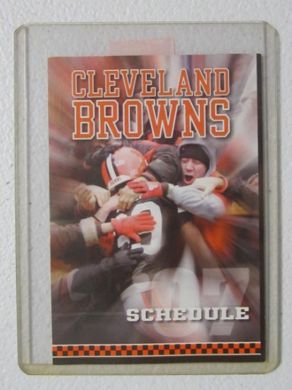2007 CLEVELAND BROWNS POCKET SCHEDULE